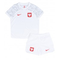 Dječji Nogometni Dres Poljska Domaci SP 2022 Kratak Rukav (+ Kratke hlače)